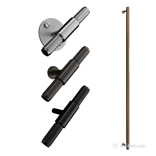 Modern Wall Lamp With Sleek Metal Design And Textured Surface For Contemporary Interior 3d model 