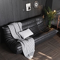 Leather Sofa 3d model