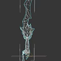 Fantasy Decorative Sword With Purple Gold Accents And Gemstone Embellished Handle