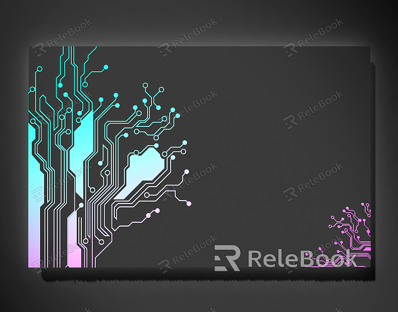 Modern science and technology lines science and technology lines modeling culture wall model