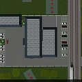 Modern Office Building Exterior With National Flag Parking Lot And Surrounding Greenery