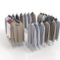Different Colored Clothes On Hangers With Various Styles For Daily Use