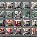 Stylish Throw Pillows with Animal Botanical Geometric and Chinese Calligraphy Designs