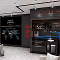 Modern Home Appliances Showroom Interior Design With Sofa Table Chairs And Display Area