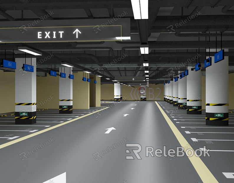 Underground Parking Modern Parking model