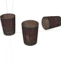 Handmade Bamboo Household Items With Natural Texture And Cylindrical Shape