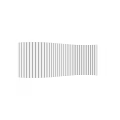 White Wavy Wall Design With Vertical Stripes For Modern Interior Decor