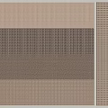 Modern Woven Room Divider With Brown Beige Grid Patterns And Textured Panels 3d model