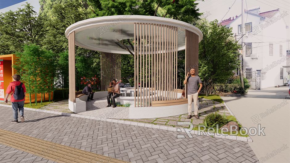 Modern pavilion model