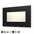 Modern Black Square Downlight Spotlight With Recessed Lighting Area For Home Interior