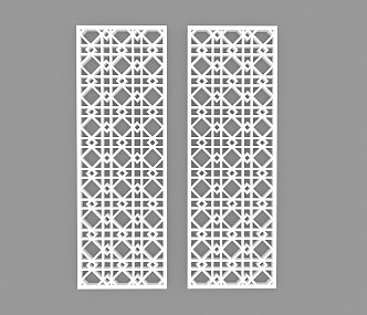 Partition Perforated Plate Chinese-style Hollow Flower Window Pierced Window Pane Lattice Hotel Partition New Chinese-style Hollow Window Hollow Carved Chinese-style Partition 3d model