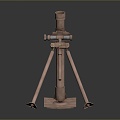 laser tower turret turntable sci-fi tower defense game tower defense sci-fi turret game turret game turret 3d model