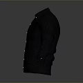 Black Long Sleeve Shirt With Classic Design And Button Front For Daily Wear