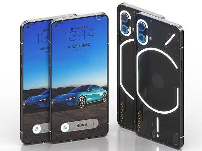 DOOGEE Smartphones Modern Dual View Front Display And Circular Rear Camera Design 3d model