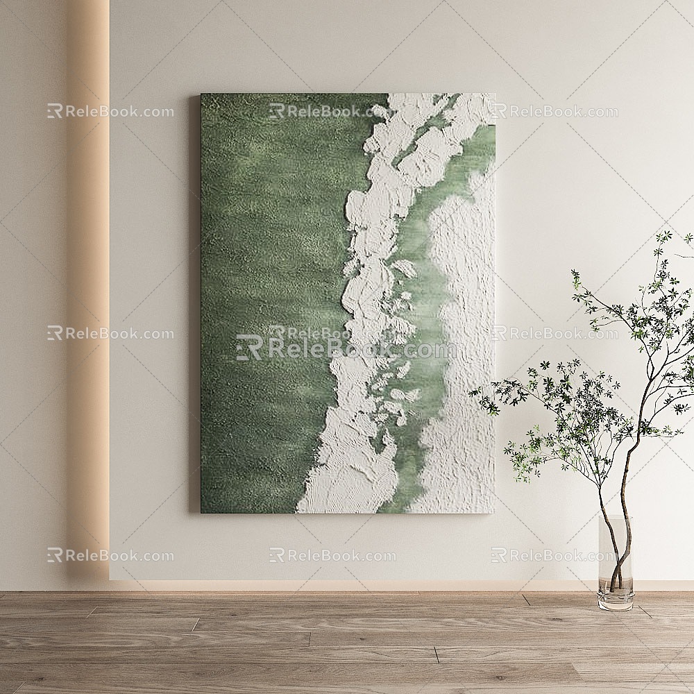 modern decorative painting 3d model