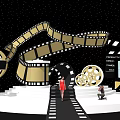 Movie Themed Photo Spot With Film Reel Camera And Clapperboard Decor