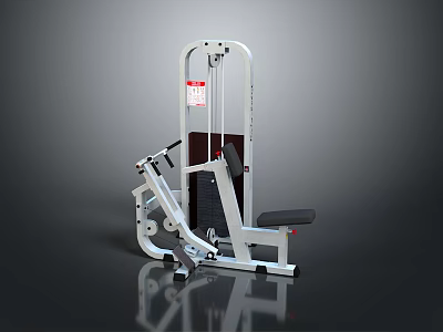 Heavy Duty Commercial Strength Training Fitness Machine With Adjustable Seat And Steel Frame 3d model