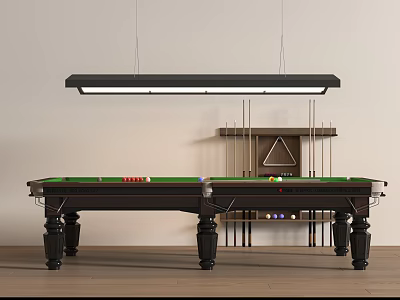 Modern Billiard Room Billiard Table Billiard Cue Billiard Room 3d model