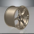 Vossen Gold Car Wheel Rim Automotive Part With Stylish Spoke Design And Shiny Finish