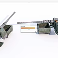 Vintage Military Artillery Weapons Featuring Long Barrels And Metal Bases