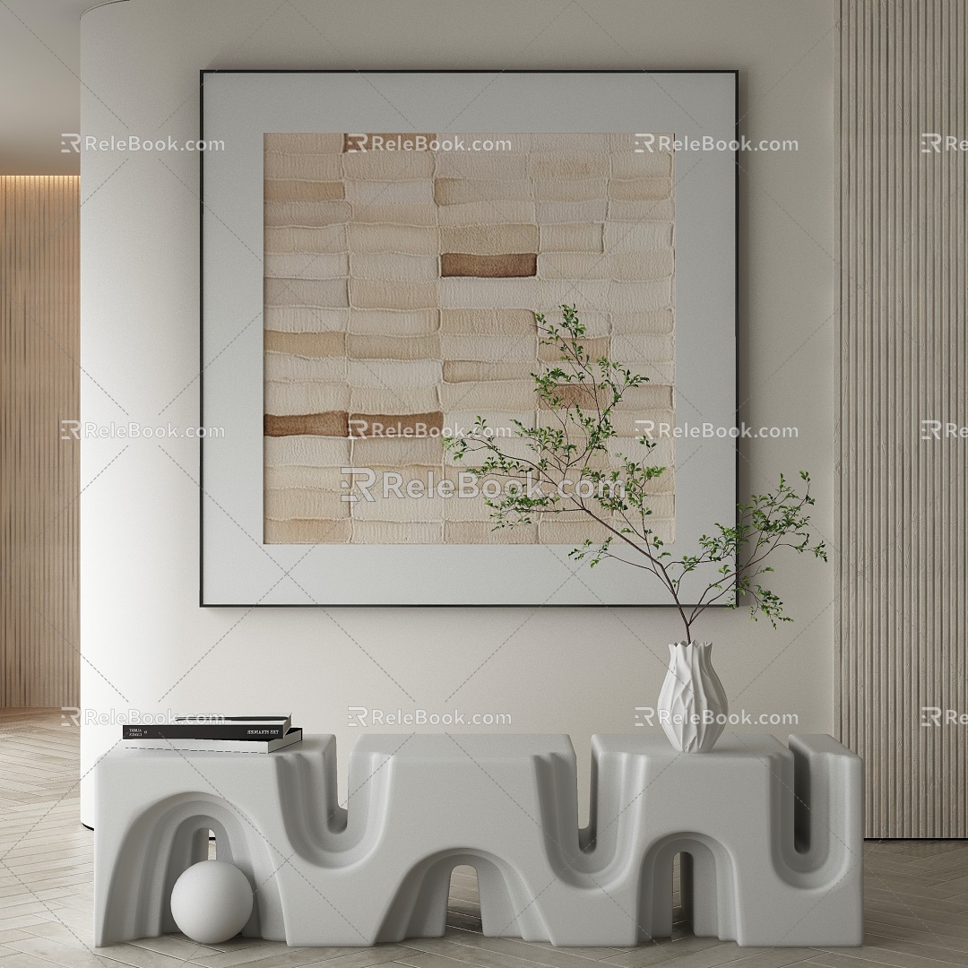 modern decorative painting 3d model