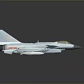 Detailed Fighter Jet Model With Realistic Wing Design And Gray Background