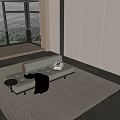 Modern chaise longue 3d model