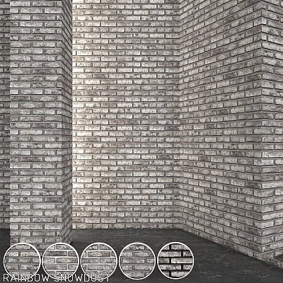 Modern component vandersanden rainbow snowdust wall tiles 3d model