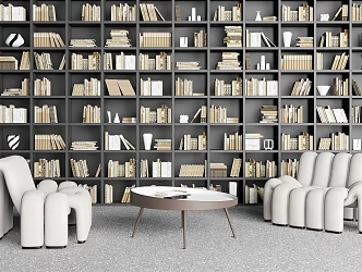 Modern leisure sofa combination leisure chair coffee table combination 3d model