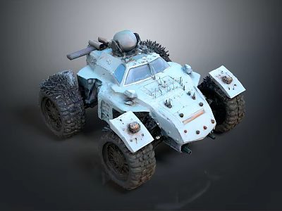 All Terrain Vehicle Toy Car Four-wheeler Beach Car Four-wheel Motorcycle Mountain Bike Off-road Mountain Bike 3d model