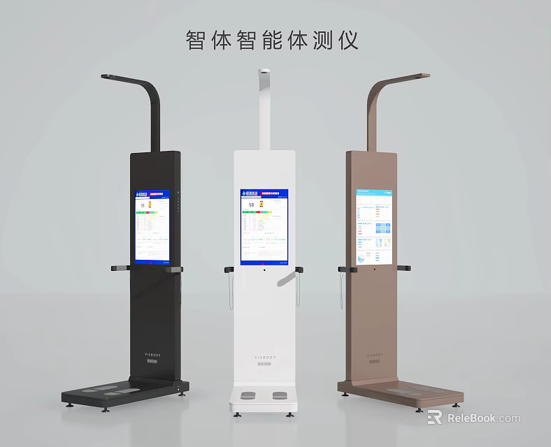 Intelligent Physical Testing Medical Device with Vertical Design Multiple Colors and Touch Screen 3d model 
