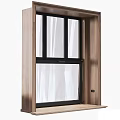 Modern Wooden Frame Casement Window With Clear Glass Panels And Multiple Design Styles