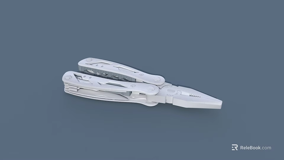 Foldable Multi Function Hardware Hand Tool With Versatile Utility Blades And Tools 3d model 