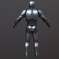 RoboCop Sci-Fi Warrior Future Warrior Mech Warrior Robot Future WarCop Doom Low Face Number Low Model Simple Model Movie and TV Level Realism 3d model