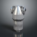 Public Facility Industrial Metal Component Featuring Conical Top And Bolted Structure Design