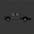 Gray Chevrolet Pickup Truck With Double Cab Stylish Modern Exterior Design