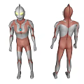 Modern game character Ultraman 3d model