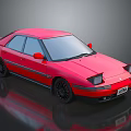 Pink Sedan Car With Modern Design Shiny Exterior And Black Wheels