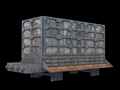 Modern coke arresting vehicle 3d model