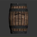 Vintage Wooden Barrel With Metal Hoops McDANIEL'S Brand Label And Year Marking