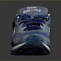 New Balance 574 Running Shoes Blue And Gray Suede And Mesh Upper With White Sole