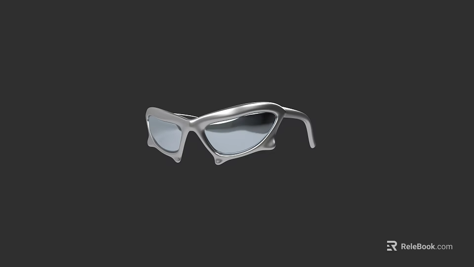 Silver Stylish Hat With Modern Design And Fashionable Look For Daily Use 3d model 