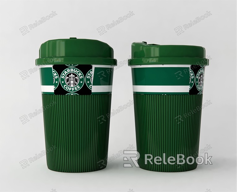 Modern coffee cup tableware take-out cup Starbucks take-out cup model