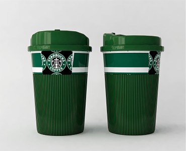 Modern coffee cup tableware take-out cup Starbucks take-out cup 3d model