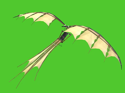 wing glider flight props 3d model