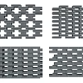 Modern Brick Partition Designs Featuring Various Hollow Patterns For Interior Decoration