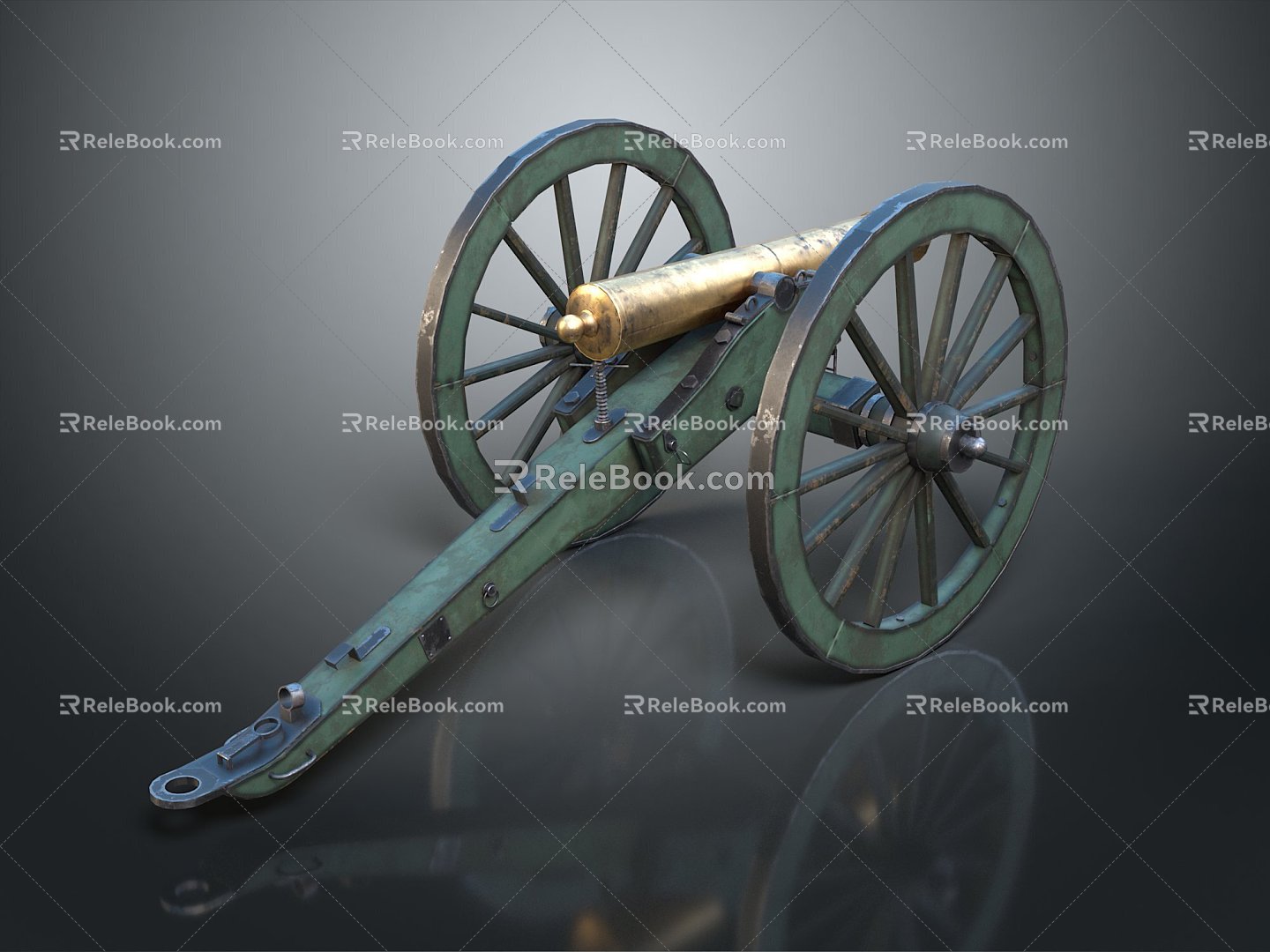 Artillery Gun Artillery Ship Gun Gun Siege Gun Cannon Anti-aircraft Breaking Heavy Gun Heavy Gun 3d model