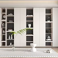 Modern bookcase 3d model