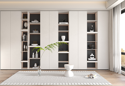 Modern bookcase 3d model