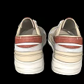 Modern Casual Beige Sneakers with White Soles and Brown Accent Details